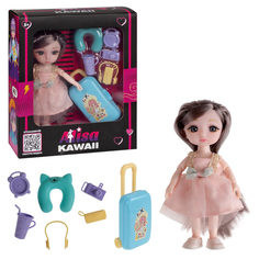 Игровой набор Alisa Kawaii mini Путешествие Кукла 15,2 см, в кор 17х20х6 см 1toy