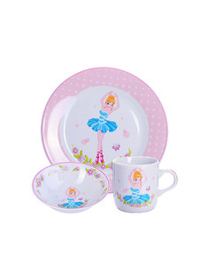 Набор детской посуды Loraine фарфоровый 3 предмета 31428
