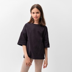 Футболка детская MINAKU Basic line kids, графитовый, 98
