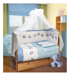 Комплект детского постельного белья Soni Kids Ласковое лето голубой