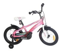 Велосипед 16" 1-ск. (4-6 лет) розовый STITCH