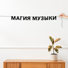 Гирлянда-растяжка Магия музыки VN343 черная No Brand