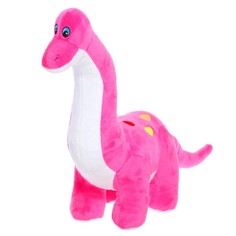 Прима Тойс Мягкая игрушка «Динозавр Деймос», цвет фуксия, 33 см