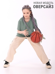 Футболка детская Апрель ф274001000Р2, серо-зеленый113, 152