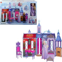 Игровой набор Замок Холодное сердце Disney с модной куклой Эльза и 15 аксессуарами
