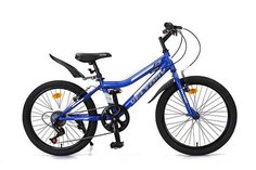 Велосипед детский VELTORY 20V-906, синий, рост 120-140 см, 7-10 л