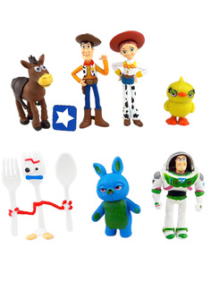 Фигурки История игрушек Toy Story 7 в 1 Базз Вуди Джесси Булзай Вилкинс 4-7,5 см Star Friend