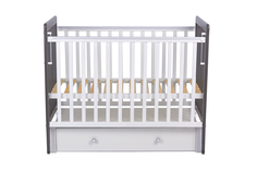 Кроватка Для Новорожденный Фея 120х60 См 328-01 Белый-графит