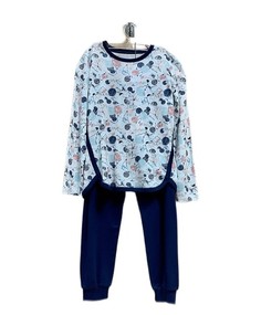 Пижама детская BlackSpade BS50687, белый с синим, 128