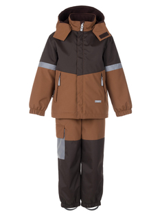 Комплект верхней одежды KERRY DRAKE K24036, 801-коричневый,темно-коричневый, 128