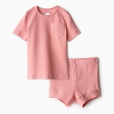 Комплект для новорожденных MINAKU Basic Line BABY, розовый, 98