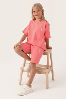 Костюм повседневный детский U.S. POLO Assn. US1822-V1, розовый, 122