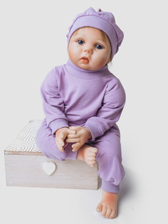 Одежда для куклы Richline Reborn 55 см, X-44 Пыльная/сирень/шапочка