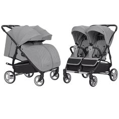 Детская коляска для двойни Carello Connect 5502 Rock Grey Carrello