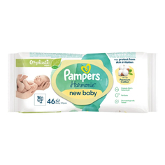 Салфетки влажные Pampers New baby детские, 46 шт.