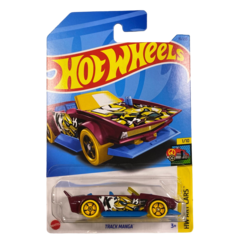 Металлическая машинка Hot Wheels, коллекционная в масштабе 1:64 TRACK MANGA Бордовый