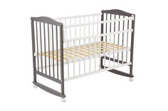 Кроватка Для Новорожденных Фея 120х60см 204 Белый-графит