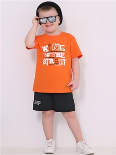Футболка детская Апрель ф228001010У4, оранжевый9 Король улиц, 104