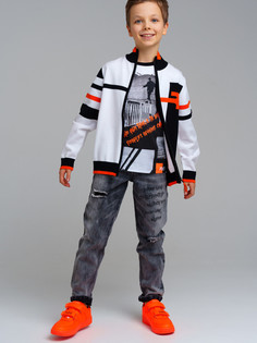 Джинсы детские PlayToday 12411094, серый, 152