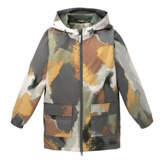 Куртка-ветровка для мальчика Crockid Фактура земли оливково-серая р 116-122