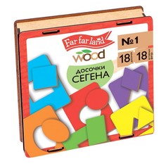 Лото «Досочки Сегена № 1», 18 досочек, 18 вставных фигур Десятое королевство