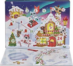 Адвент календарь для девочки Littlest Pet Shop Маленькие питомцы, 24 сюрприза