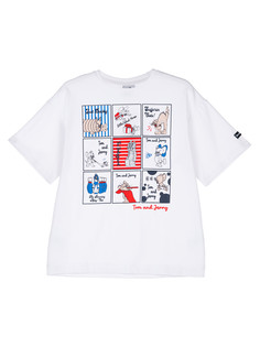 Футболка детская PlayToday 12441157, белый, 134