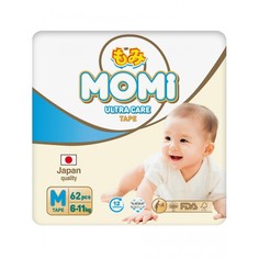 Подгузники Momi Ultra Care M 6-11 кг 62 шт