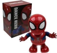 Танцующий робот Dance Hero Человек-паук, красный, свет, звук 20 см (Не оригинал) No Brand