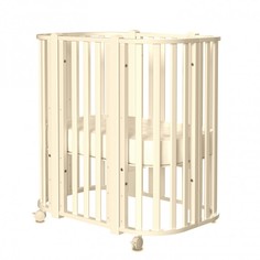 Кроватка MALIKA VERONA 4 в 1 слоновая кость, стойки слоновая кость Малика
