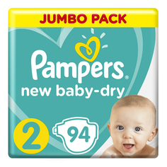 Подгузники Pampers New Baby-Dry 2 (4-8 кг) 94 шт