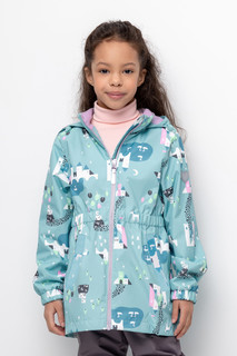 Ветровка детская CROCKID 1G JKT 0240_а, пастельный бирюзовый, волшебный замок, 110