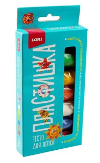 Тесто для лепки Lori 180 г 6 цветов