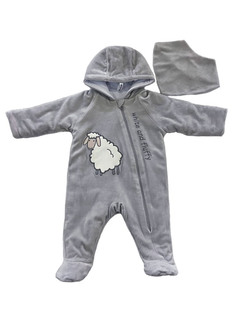 Комбинезон детский Batik 0005_ОЛ22 серый 62 Батик