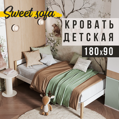 Детская Кровать Sweet Sofa Софа Без Бортиков 180х90 Натуральный Цвет
