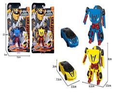 Робот-трансформер 1toy Transcar mini в ассортименте 2 вида синий и желтый
