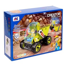 Конструктор Создатель «Строительный транспорт», 4 в 1, 18 деталей Jiashile