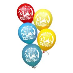 Воздушный шар Страна Карнавалия Marvel С Днем Рождения 5 цветов 5 шт