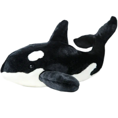 Шкура мягкой игрушки Косатка, 80 см, цвет серый No Brand