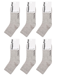 Носки детские HappyFox HFET3001NB, светло-серый меланж, 34