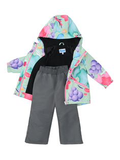 Комплект Верхней Одежды Детский Oldos Молли, Св мятный-графитовый, 98