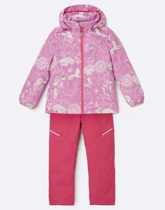 Комплект верхней одежды детский Lassie Manna 7100042A, с рисунком розовый, 104.