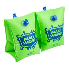 Нарукавники Mad Wave 6-12 лет зеленые