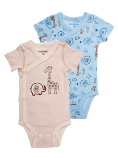 Боди детское 2 шт PlayToday 12419007, разноцветный, 68