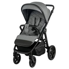 Коляска прогулочная Indigo Baby Corsa, серая