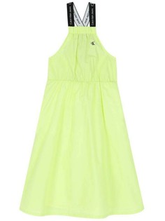 Платье детское Calvin Klein Logo Tape Strap Midi Dress зеленый 146