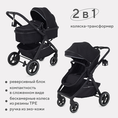 Коляска-трансформер 2 В 1 С Реверсивным Блоком Rant Basic Roller Ra161 Black