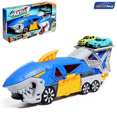 Парковка SHARK, 2 машинки, пусковая установка No Brand