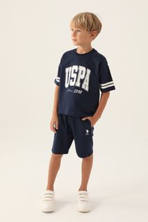Костюм повседневный детский U.S. POLO Assn. US1709-V5, черный, 122