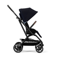 Cybex Easy S Twist+ 2 Коляска прогулочная, рама Black, Ocean Blue с бампером